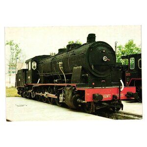 RENFE Steam Locomotive Postcard 240/2135 Spain Antique Train Vilanova 1913 Photo
